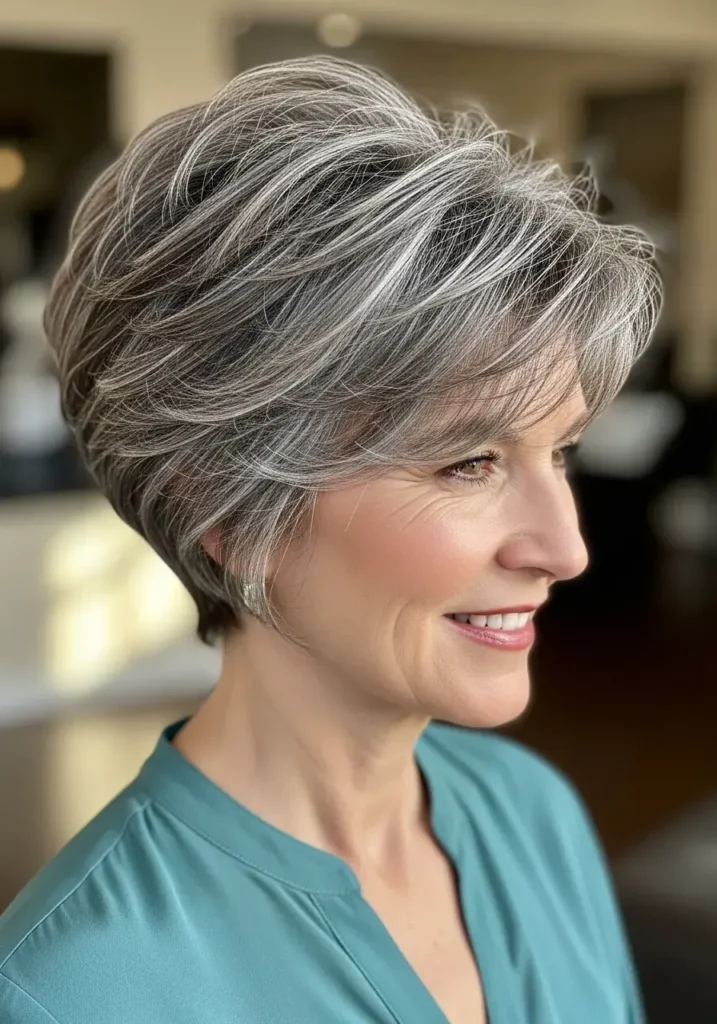 Pixie with Longer Crown Layers Haircuts for Women Over 50 Pixie with Longer Crown Layers Haircuts for Women Over 50