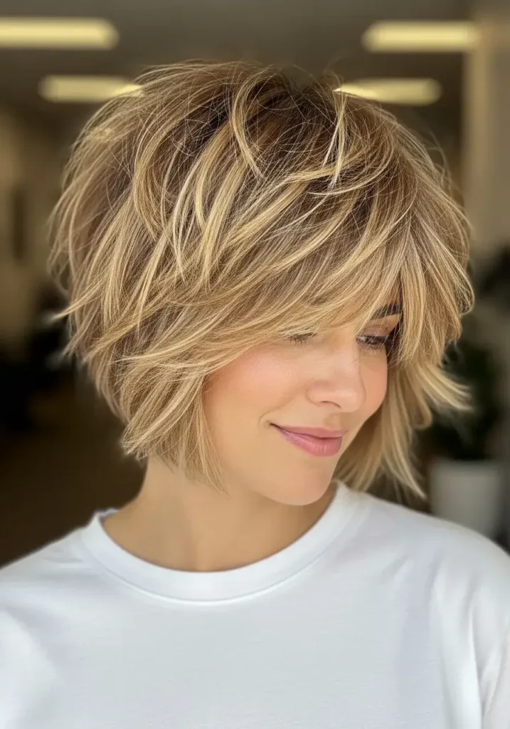 Root-Lift Shaggy Pixie with Airy Texture Short Shaggy Pixie Haircut