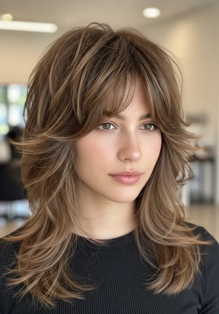 Shag Cut Oval Face Haircut