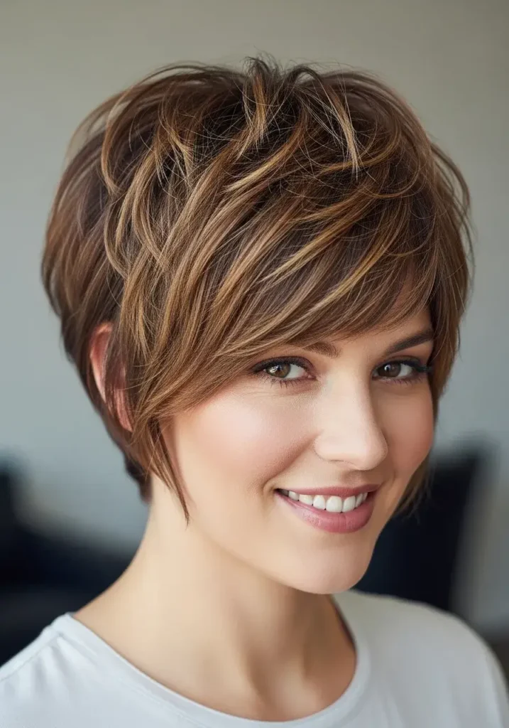 Shaggy Pixie Cut Pixie Haircuts for Round Faces