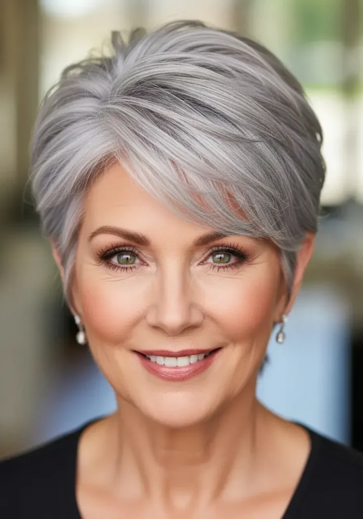 Short Layered Pixie with Lifted Top Haircuts for Women Over 50 Short Layered Pixie with Lifted Top Haircuts for Women Over 50