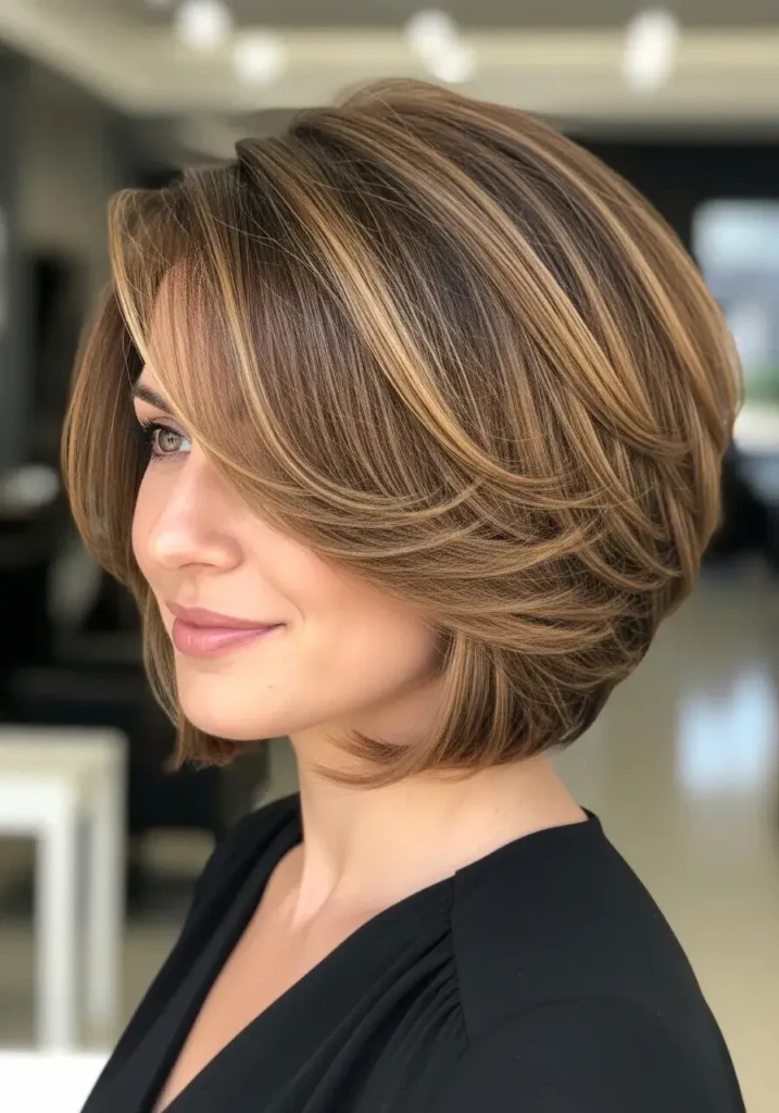 Stacked Volume Bob for Fine Hairstyle Stacked Volume Bob for Fine Hairstyle