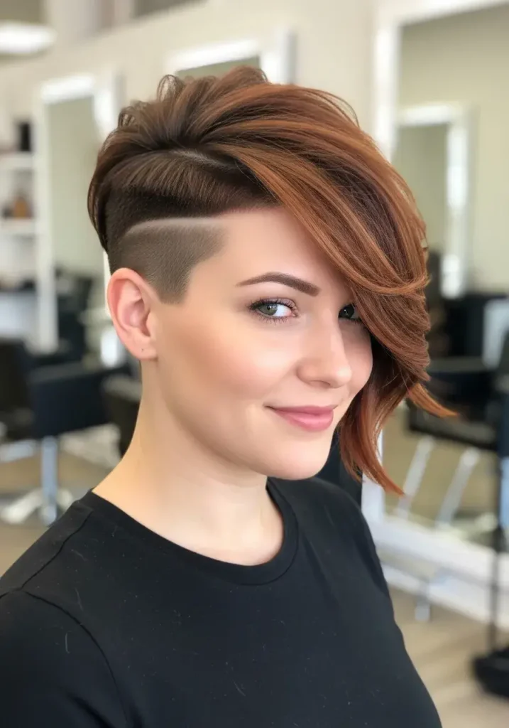 Undercut Pixie Haircuts for Round Faces