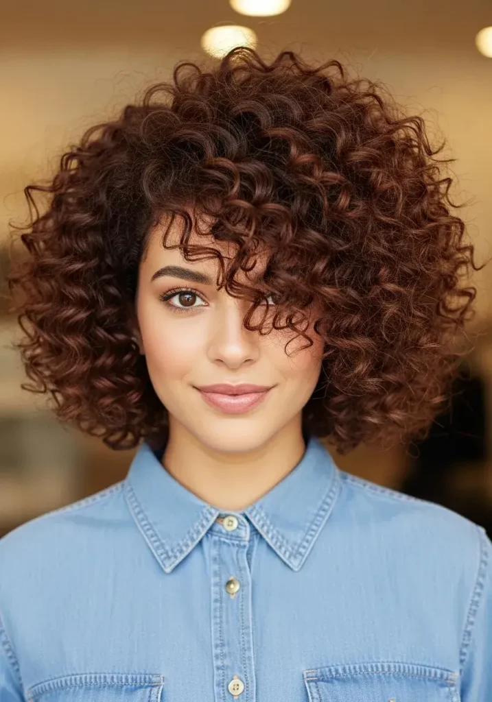 Voluminous Curls  Haircuts for Oval Shaped Face