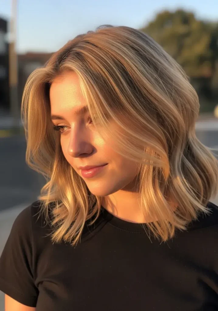 Warm Butter Highlights on Dirty Blonde Hair