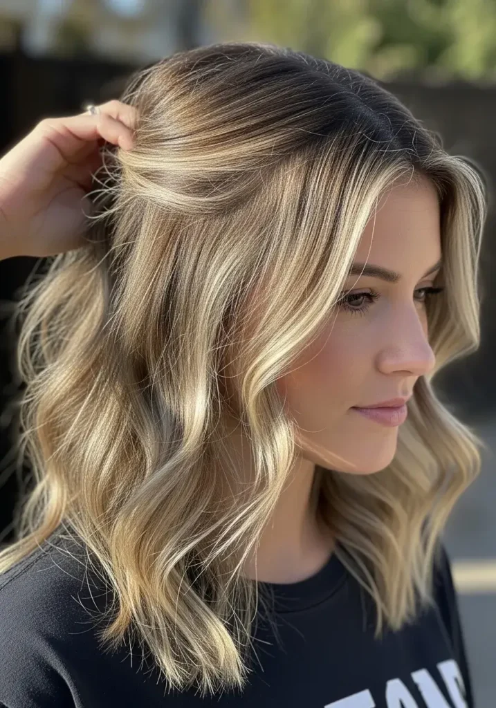 Warm Butter Highlights on Dirty Blonde Hair
