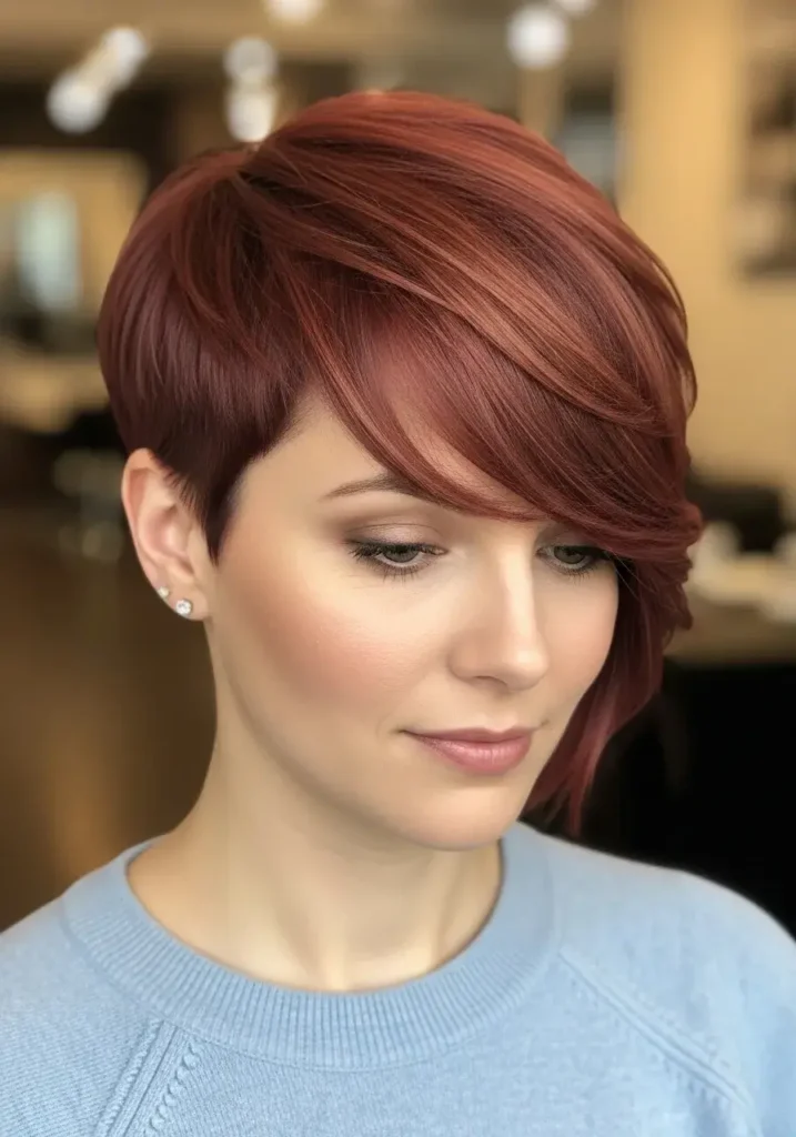 Asymmetrical Pixie Haircut