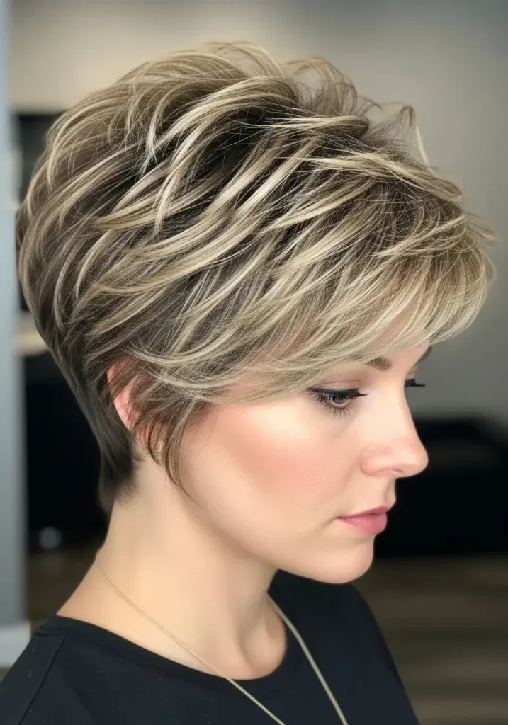 Voluminous Crown Pixie Haircut