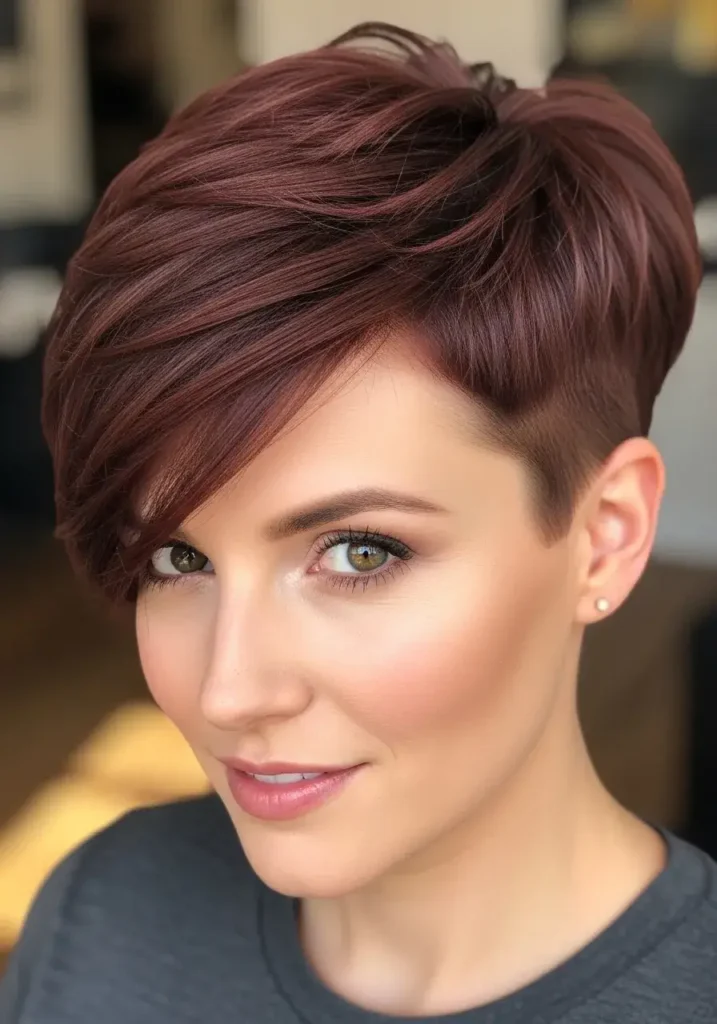 Undercut Pixie Short Haircut for Oval Faces