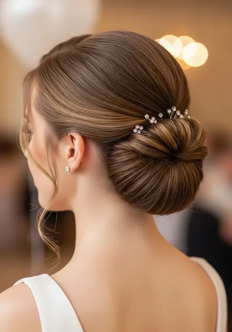Mini French Twist Short Prom Hairstyle