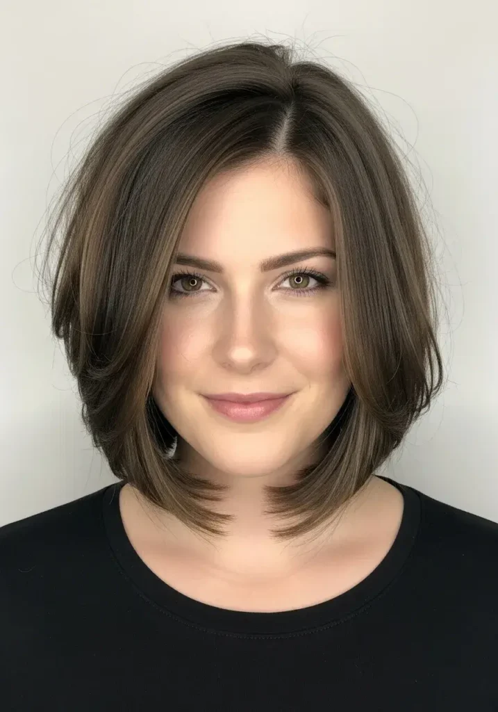 Medium-Length Blunt Cut with Texture Medium Length Haircut for Round Faces Medium-Length Blunt Cut with Texture Medium Length Haircut for Round Faces
