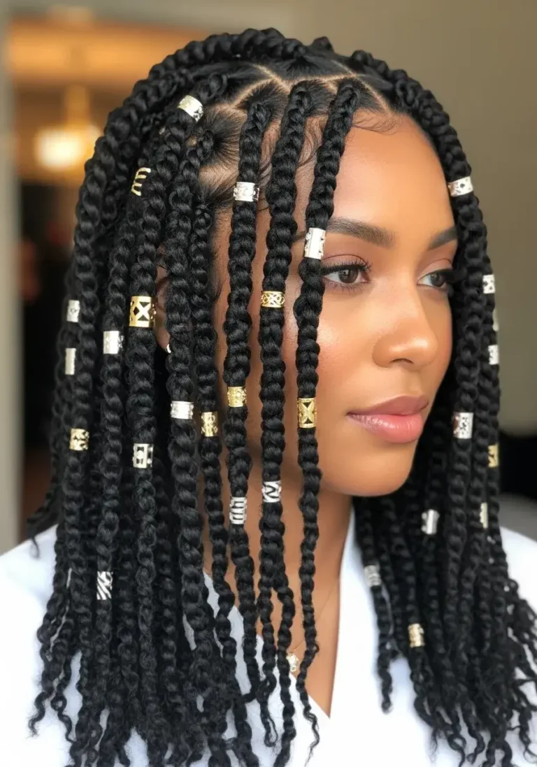 Hair Cuffs Mini Twist Hairstyle