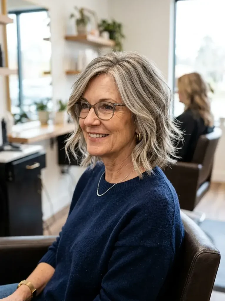 Modern Layered Bob Haircut for Women Over 50 Modern Layered Bob Haircut for Women Over 50