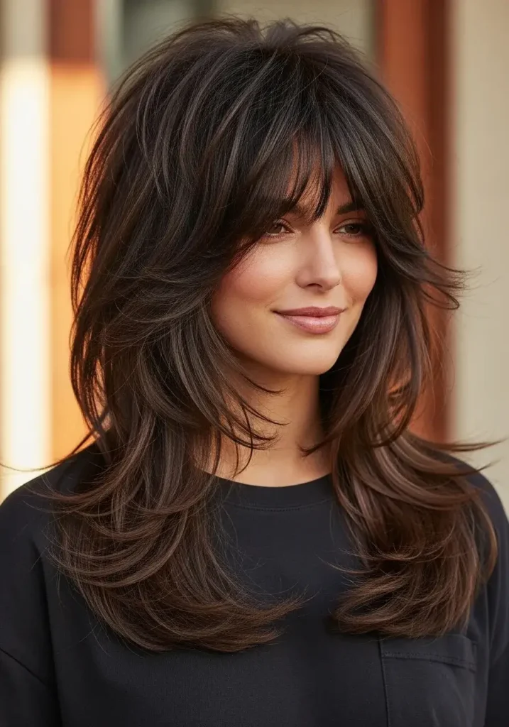 Shag Inspired Choppy Layered Haircut for Long Hair