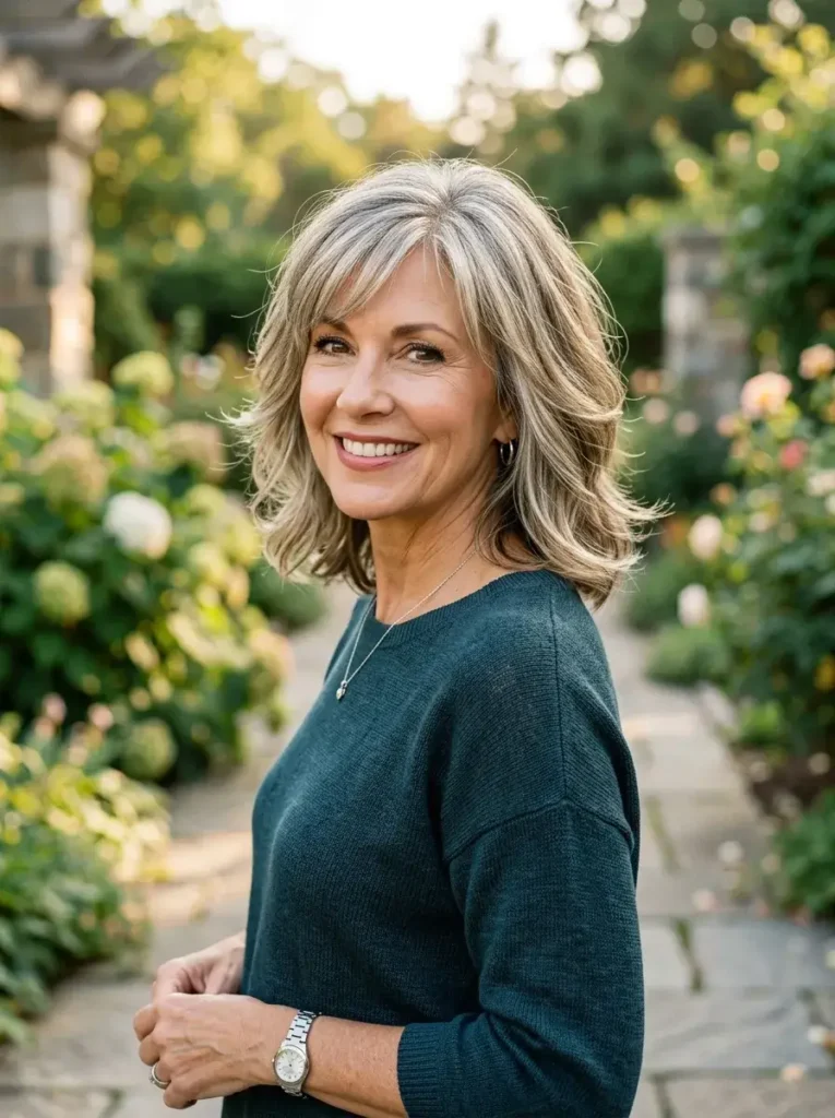 Shoulder-Length Layered Bob Haircut for Women Over 50 Shoulder-Length Layered Bob Haircut for Women Over 50
