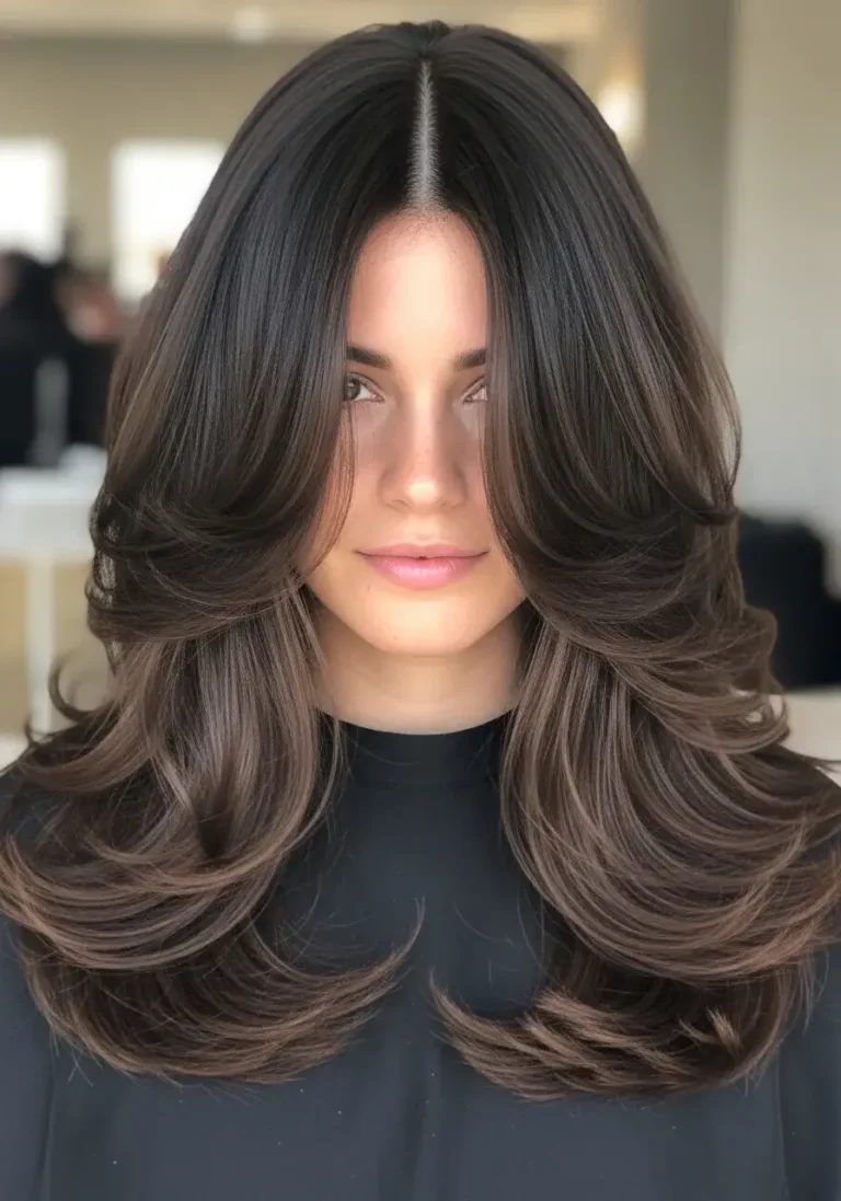 Subtle Texture Long Layered Haircut for Thick Hair