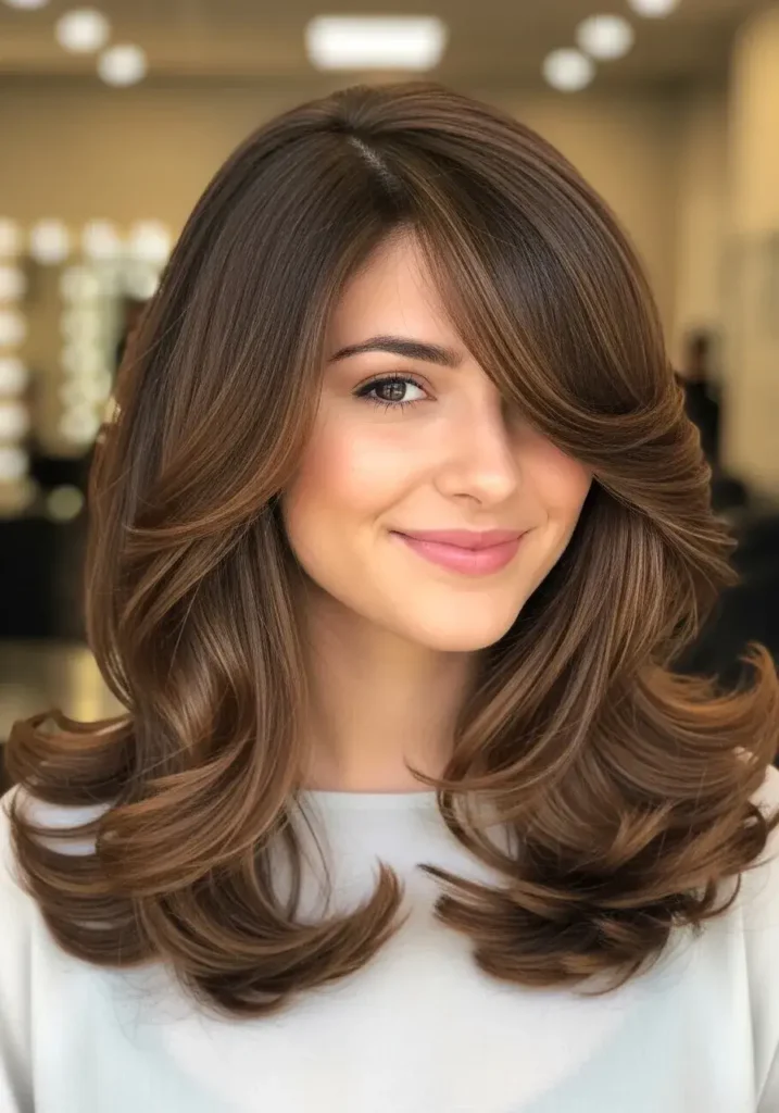 Voluminous Blowout Cute Medium Length Hairstyles