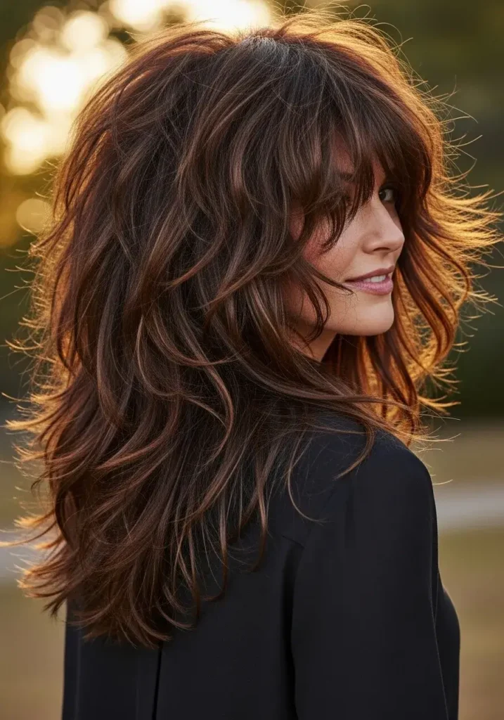 Voluminous Choppy Layered Haircut for Long Hair