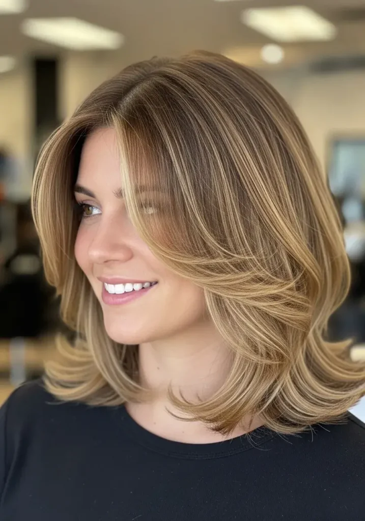 Soft Layered Lob Haircut for Medium Hair