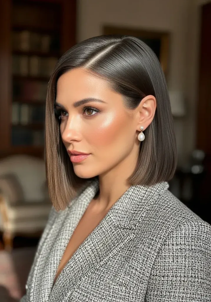 Mid-Length Bob Old Money Bob Haircut