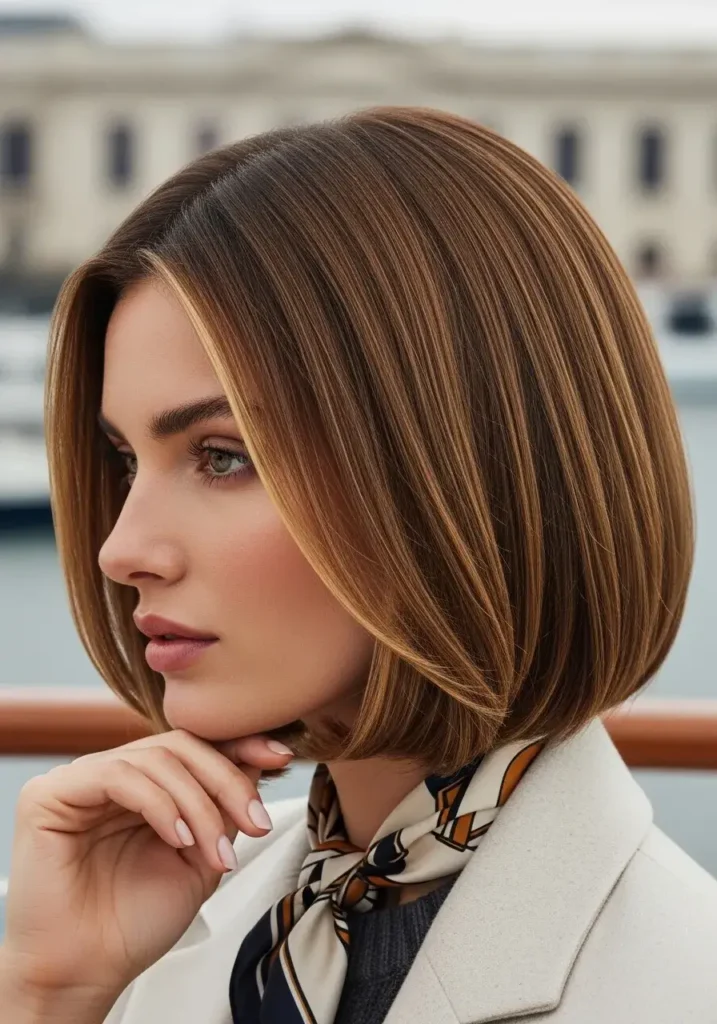 Refined Short Bob Old Money Bob Haircut