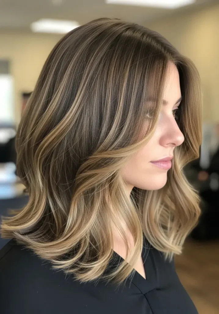 Subtle Textured Long Bob Haircut