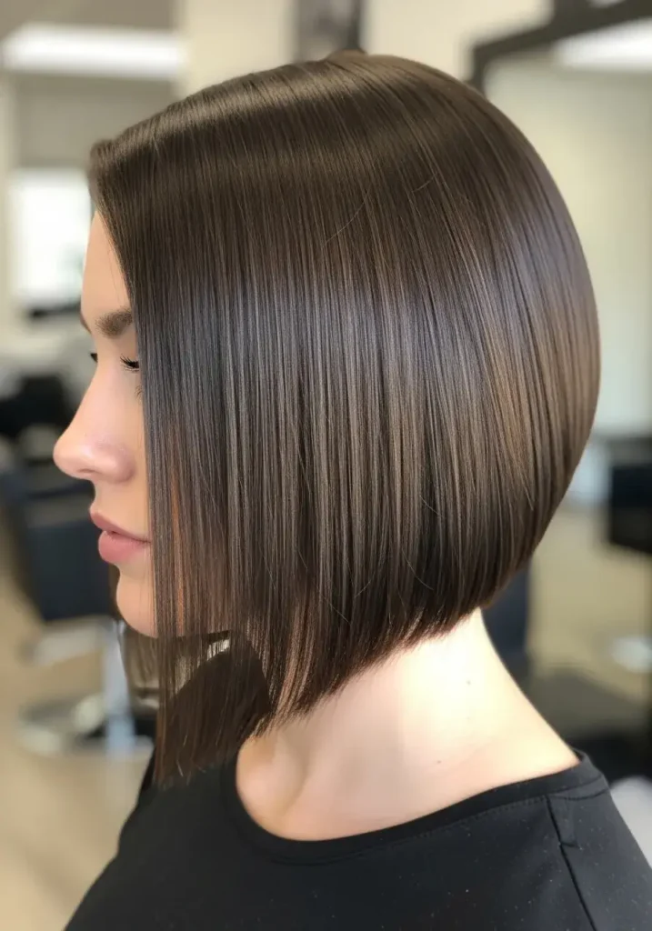 Traditional Angled Bob Shape Haircut