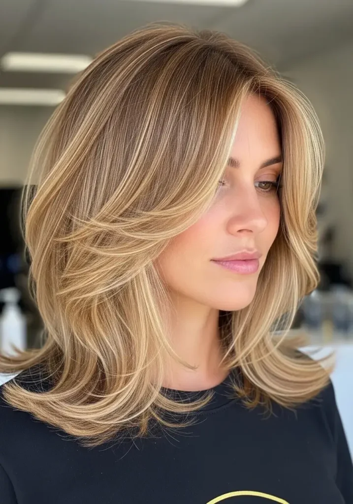 Soft Face Framing Layers Medium Layered Haircut