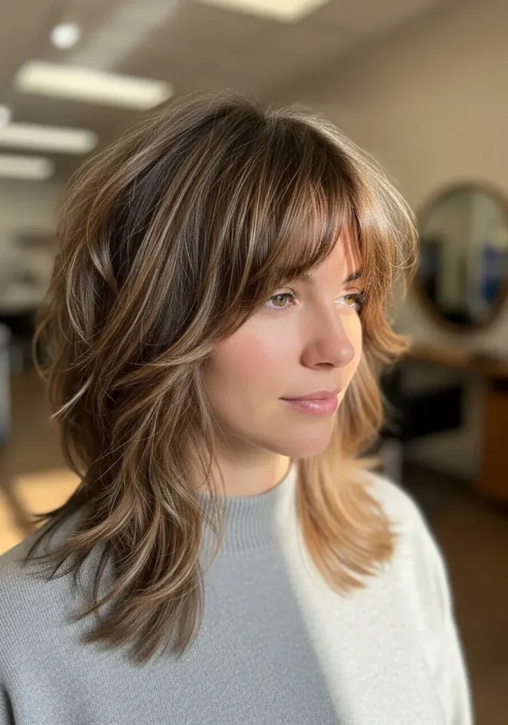 Shaggy Medium Layers Haircut