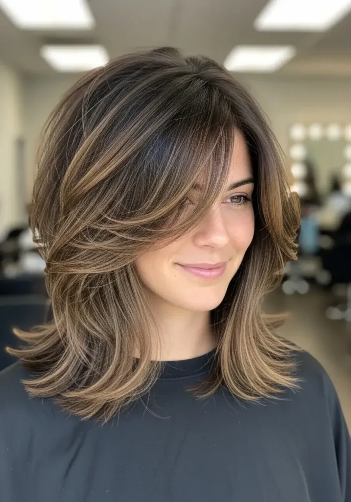 Medium Choppy Layers Haircut