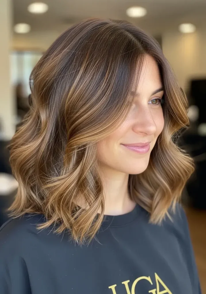 Wavy Long Bob with Added Volume Haircut