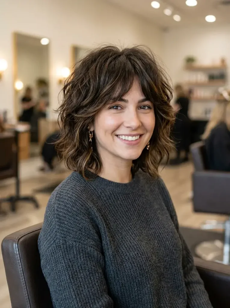 Short Shag with Layers Haircut for Thick Hair