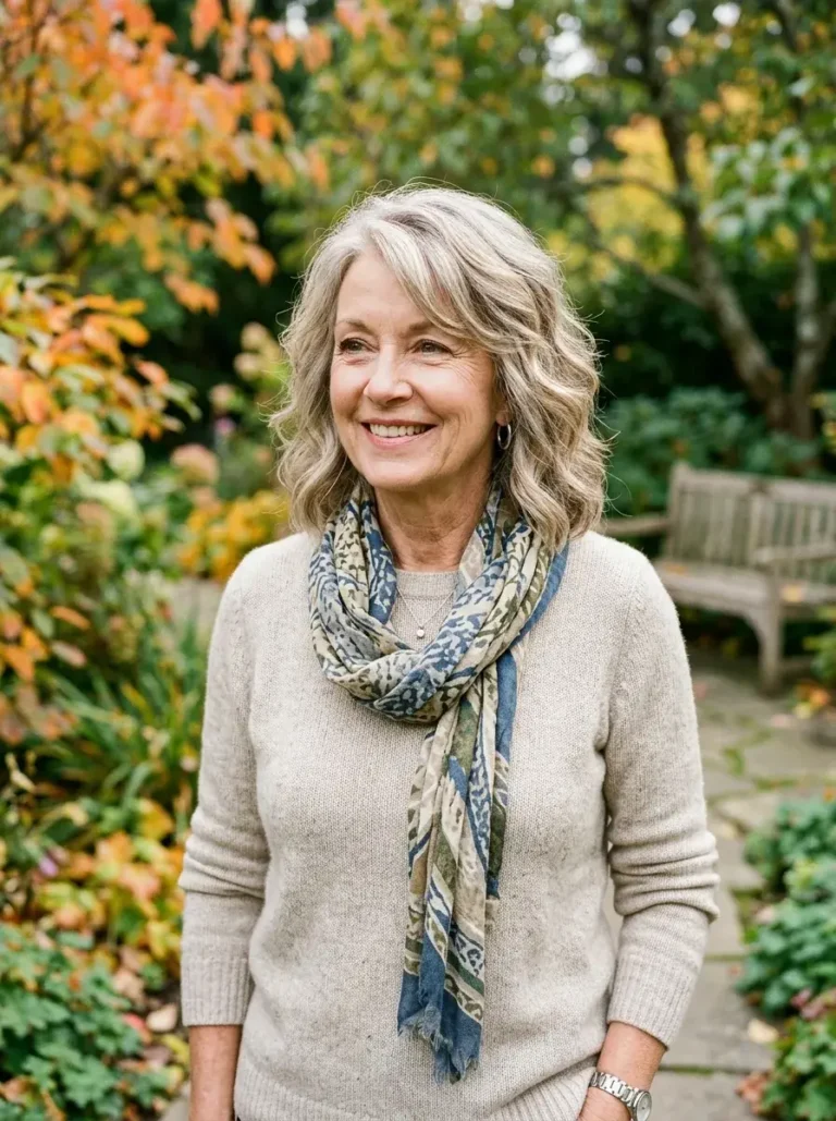 Subtle Wave Shag Hairstyle For Women Over 60