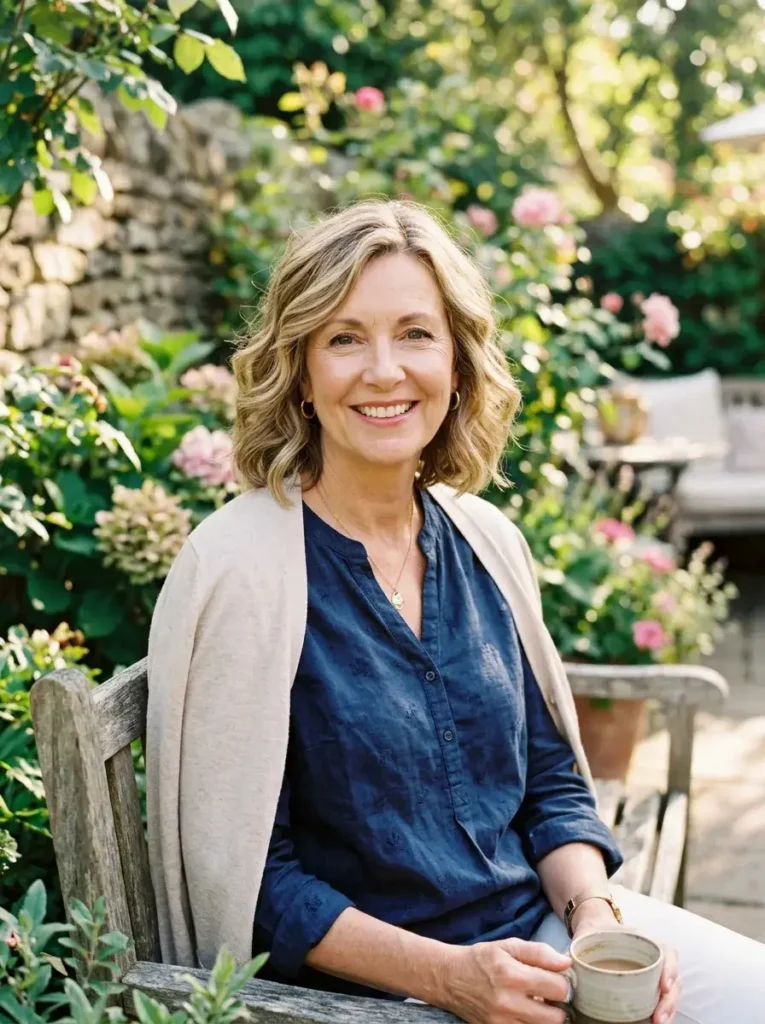 Wavy Bob with Highlights Haircut For Over 60