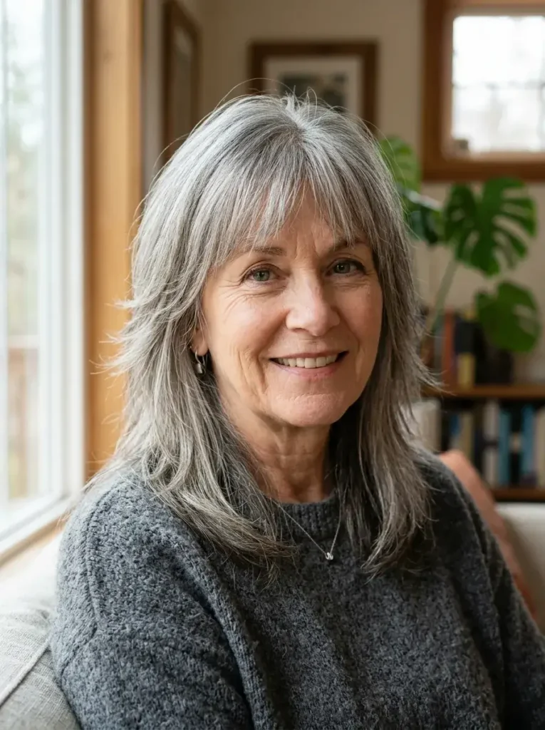 Straight Wolf Inspired Haircut Haircut For Over 60