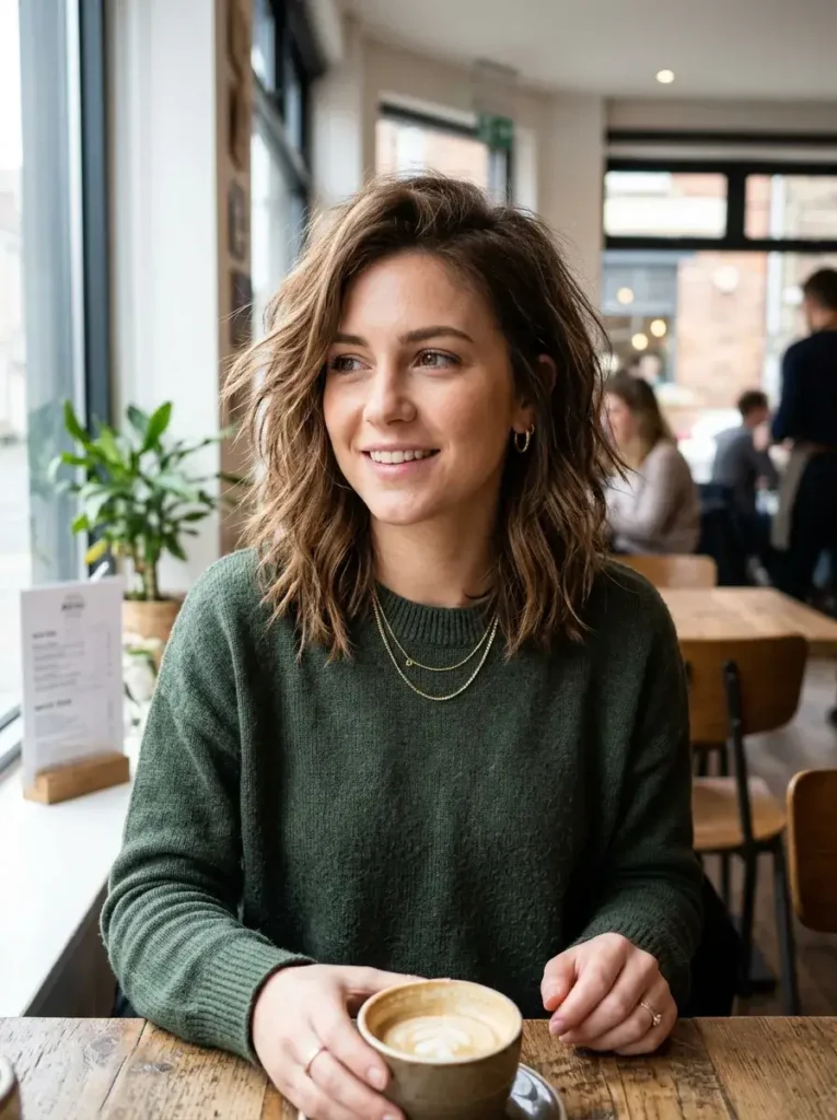 Choppy Textured Lob Haircut for Women Choppy Textured Lob Haircut for Women