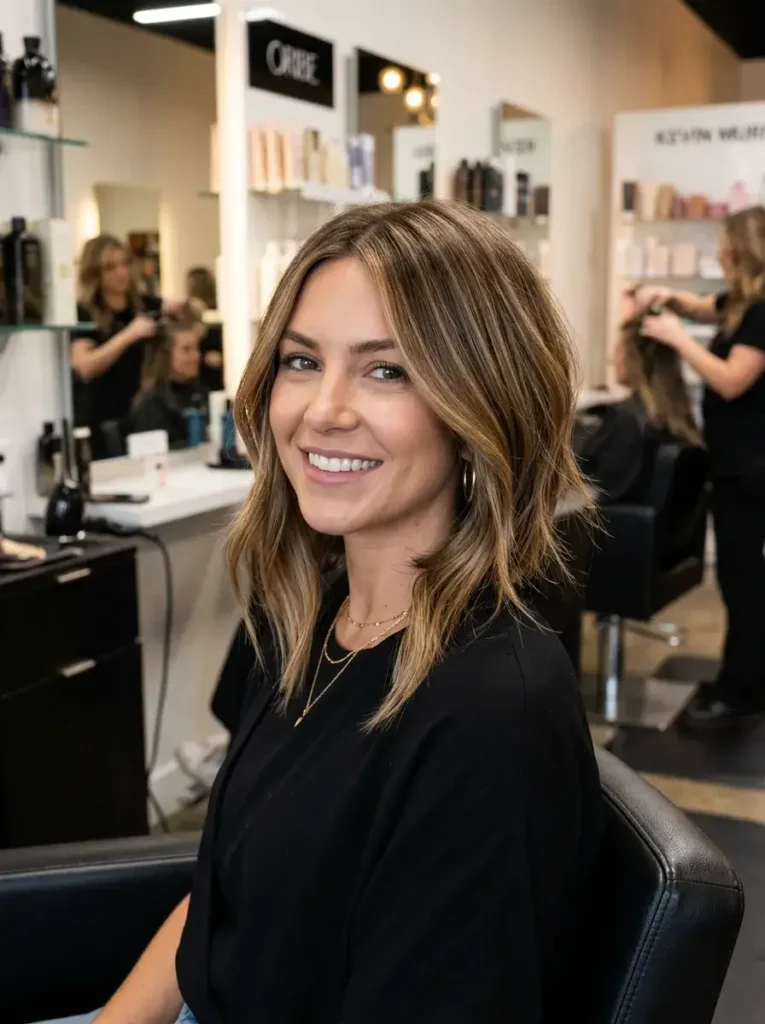 Angled Textured Lob Haircut for Women Angled Textured Lob Haircut for Women