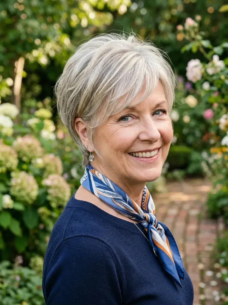 Layered Crop with Soft Crown Volume Short Haircuts for Women Over 60 with Thin Fine Hair Layered Crop with Soft Crown Volume Short Haircuts for Women Over 60 with Thin Fine Hair