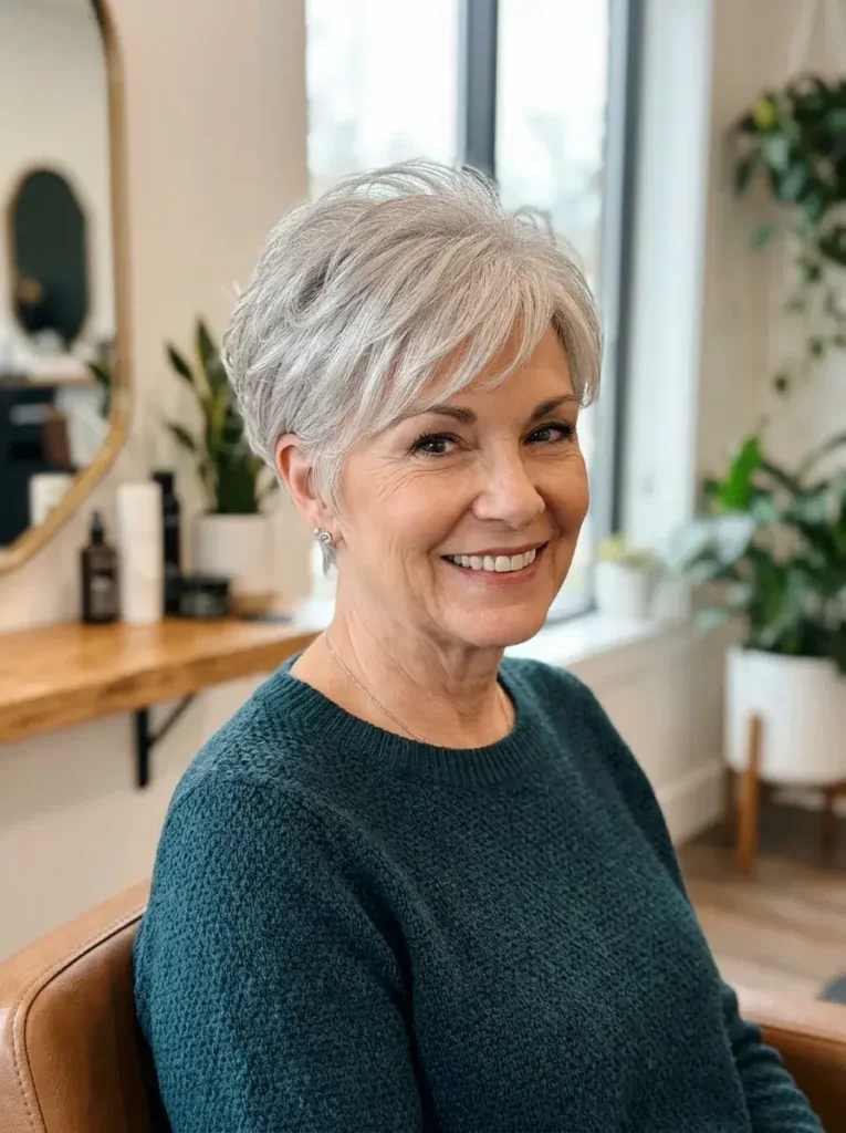 Soft Tapered Pixie with Full Crown Short Haircuts for Women Over 60 with Thin Fine Hair Soft Tapered Pixie with Full Crown Short Haircuts for Women Over 60 with Thin Fine Hair
