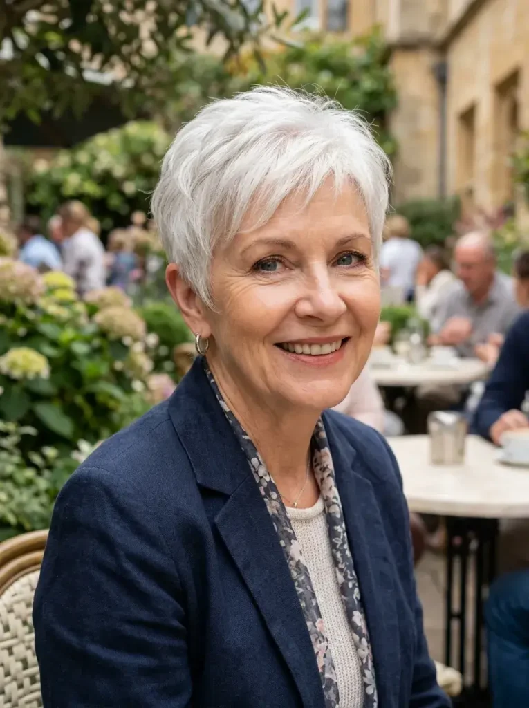 Close Cropped White Pixie Short Haircuts for Women Over 60 with Thin Fine Hair Close Cropped White Pixie Short Haircuts for Women Over 60 with Thin Fine Hair